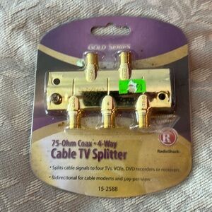 75-Ohm Coax - 4-Way Cable TV Splitter Radio 📻 Shack
